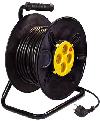 Image de tambour d'enroulement 25m, 3x1,5mm, 4 prises