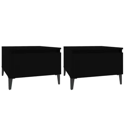 Obrázok produktu pre vidaXL Bočné stoly 2 ks čierne 50x46x35 cm Drevo Materiál