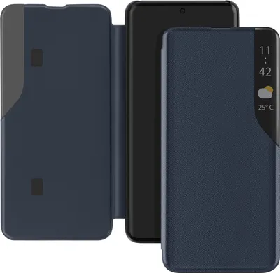 Immagine prodotto di Avizar, custodia a libro per Xiaomi Redmi Note 14 Pro Plus con funzione stand, colore blu notte