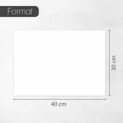 Produktbild von 3er Set PVC Hartschaum-Platten weiß I 30 x 40 cm I 3 mm I mit einseitiger Schutzfolie I Kunststoff Zuschnitt I Innen und Außenbereich I az157