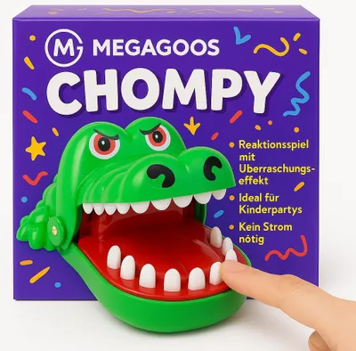 Produktbild von Krokodil Spiel Fingerbeißer Zahnspiel Kinder Party Spaß Spielzeug DE.