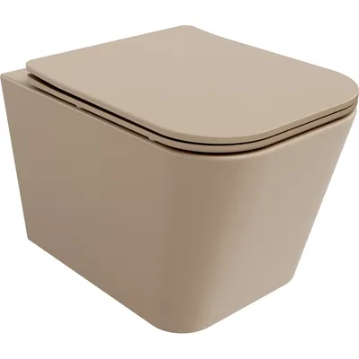Zdjęcie produktu dla Mexen Teo miska wc Rimless z deską wolnoopadającą slim, duroplast, cappuccino mat - 30854064