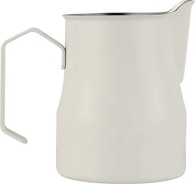 Produktbild von INF 304 Edelstahl Kaffee Milchaufschäumkännchen 350ml Weiß