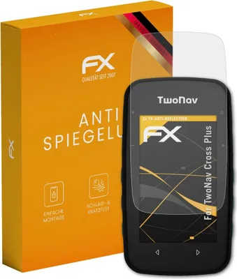 Produktbild von atFoliX FX-Antireflex 3x Schutzfolie kompatibel mit TwoNav Cross Plus Displayfolie