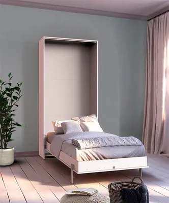 Immagine prodotto di Letto Murphy Letto funzionale Letto Juist 90x200cm verticale bianco Moderno