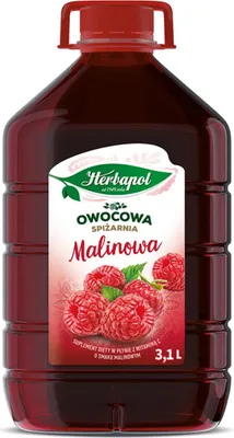 Obrázek produktu pro Herbapol Malinový sirup 3,1L - Malinový sirup Nápojový sirup pro vodu Vitamin C