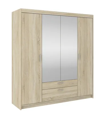 Image de AX LIVING Armoire Storicos avec miroir chene Sonoma 4P 176,3 cm