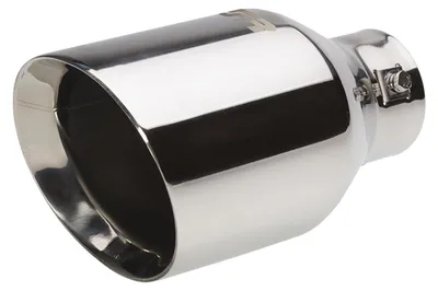 Produktbild von Simoni Racing Auspuffblende Rund/Schräg Edelstahl - Ø114xL210mm