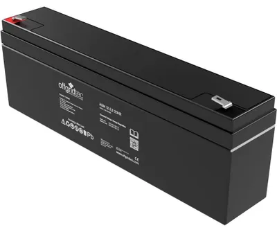 Image de Offgridtec® AGM 2,2Ah 20HR 12V - Batterie solaire extrêmement résistante au cyclage