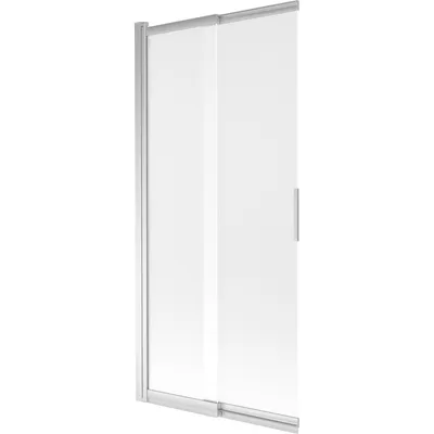 Zdjęcie produktu dla Mexen Fox parawan nawannowy 2-skrzydłowy przesuwny 85 x 150 cm, szron, chrom - 891-085-002-01-30