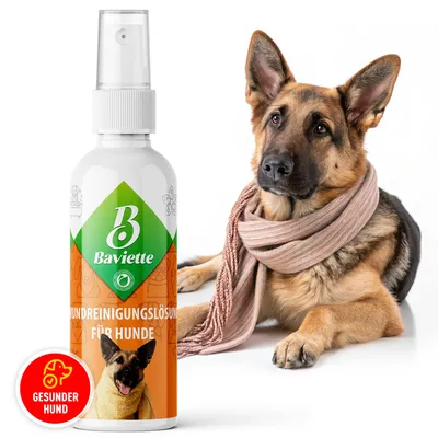 Produktbild von Baviette 100ml Wundpflege & Wundreiniger für Hunde – Sanfte, probiotische & stressfreie Reinigung des äußeren Hautbereichs, geruchlos