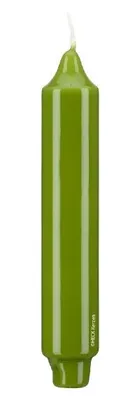 Produktbild von Lackkerzen Stabkerzen mit Zapfenfuß Limonegrün 170 x Ø 30 mm, 12 Stück