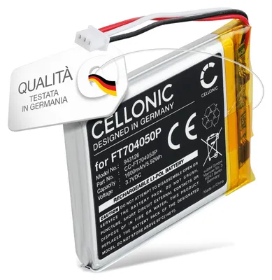 Immagine prodotto di CELLONIC 1x Batteria per Babyphone Compatibile con Babymoov YOO-Twist, FT704050P – (1600mAh, 3.7V)