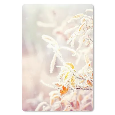 Produktbild von MuchoWow® Mauspad Mousepad Winter - Äste - Schnee - Natur 18x27 cm - Mousepads - Maus Mat - Pad - Mausunterlage