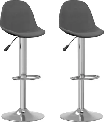 Produktbild von Barhocker 2 Stk. Dunkelgrau Stoff