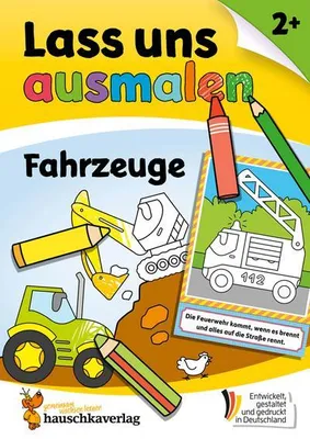 Immagine prodotto di Dipingiamo insieme! Il mio libro da colorare per bambini dai 2 anni in su: Veicoli