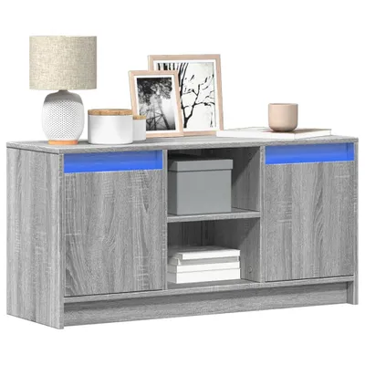 Produktbild von "2026 Promotion" TV-Schrank - TV-Lowboard - mit LED-Beleuchtung Grau Sonoma 100x34x50 cm - TV-Regal CC31031