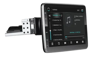 Produktbild von 2+32GB RAM, Otočné Autorádio Android 11, WIFI GPS USB, Android rádio s GPS navigáciou, Handsfree Bluetooth 5.0, USB, Vyklápacie autorádio 1din