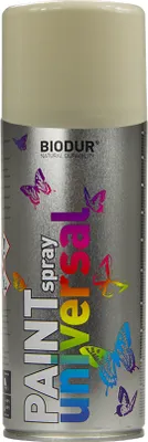 Produktbild von Biodur | Sprühlack - Elfenbein (RAL 1015) - 400ml, Sprühfarbe, Lackspray, Universal - Betonfarbe, Sprühlacke für Holz, Metall, Glas