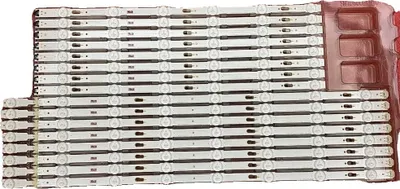 Immagine prodotto di Kit striscia LED, 16 pezzi per retroilluminazione, 14 LED, lunghezza 1240 mm
