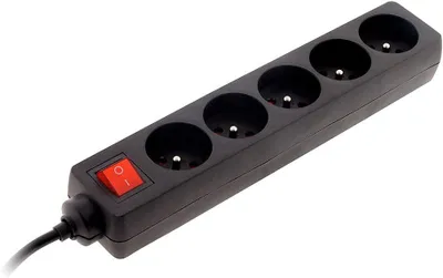 Zdjęcie produktu dla Zenitech, listwa zasilająca - 5 gniazd - 16 A - 2P+T - czarna