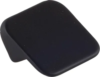 Produktbild von Pamar Knopf, Möbelgriff Schrankknopf Türknauf, robustes Design, Zinkdruckguss schwarz matt, Breite 25 mm, Höhe 27 mm, Tiefe 17 mm