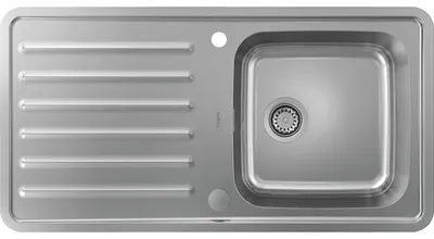 Image de HANSGROHE Evier encastré 400/400 avec égouttoir acier inoxydable S41