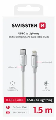 Zdjęcie produktu dla Kabel Do Telefonu Usb-C 1.5M Biały Swissten