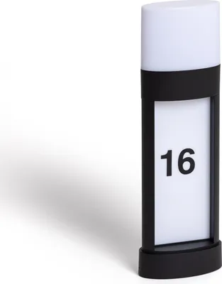 Produktbild von LED Außenleuchte 10W Oberfläche 50cm Aluminium für die Hausnumerierung Mulham Schwarz