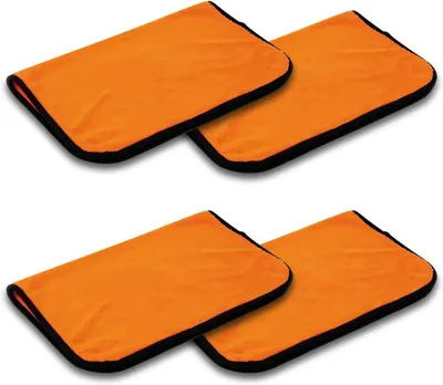 Immagine prodotto di Set di 4 panni in microfibra per asciugare e lucidare auto, extra grandi, 90 x 60 cm