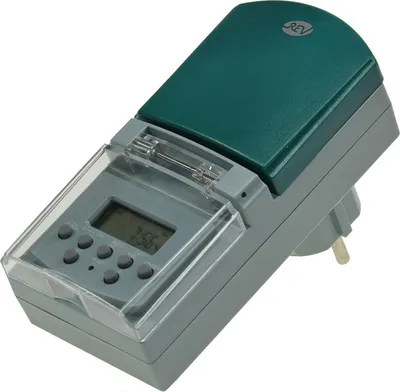 Zdjęcie produktu dla REV 0025760603, Czasomierz dzienny/tygodniowy, Czarny, Zielony, Cyfrowy, Przyciski, IP44, 230 V