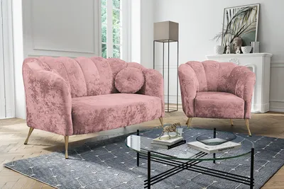 Produktbild von 2-tlg. Couchgarnitur Sofa mit Loungesessel ADRIA eureka 2142 golden