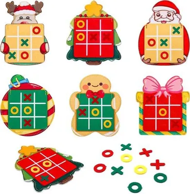 Produktbild von Strategisches Brettspiel mit Tic Tac Toe, 6 Teile, für Jungen und Mädchen