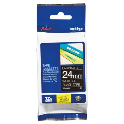 Image de brother TZe Tape TZe 355 Cassette de ruban Largeur de bande : 24 mm