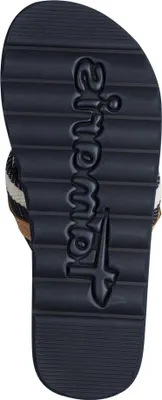Produktbild von Tamaris Damen Pantolette Zehentrenner mit gemustertem Stoffriemen 1-27149-46, Größe:42 EU, Farbe:Blau