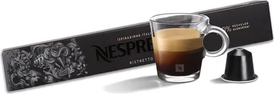 Produktbild von Aromatisierter Kaffee in Kapseln Ristretto Decaffeinato, entkoffeiniert NESPRESSO 10 Kapseln