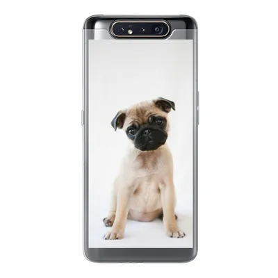 Produktbild von MuchoWow® Handyhülle Schutzhülle Hülle für Samsung Galaxy A80 Hund - Haustiere - Porträt Silikon Softcase Handy Hülle - Schutzdeckel