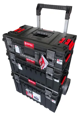 Zdjęcie produktu dla Qbrick System ONE 2.0 Vario Zestaw nr 1 Wózek narzędziowy + ONE 200 2.0 Vario + ONE 350 2.0 Vario + ONE Cart 2.0 IP66 105,4 l 640 x 440 x 900 mm