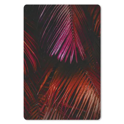 Obrázok produktu pre Podložka pod myš - Džungľa - červená - listy - 18x27cm - Rohožka pod myš