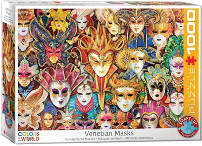Immagine prodotto di Eurographics Puzzle Venezische Masken, Maskenball, 1000 Teile, 68 x 48 cm, 6000-5534