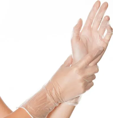 Produktbild von Hygostar Vinyl-Handschuhe Ideal Long 30 cm | 100 Stück : L Größe: L
