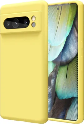 Immagine prodotto di Custodia per Google Pixel 8 Pro custodia protettiva del telefono cellulare in gel di silicone, giallo