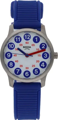 Produktbild von Kinderuhr Titan Boccia Blau 3373-05 Silikon