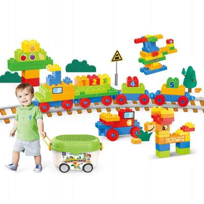 Produktbild von Sada stavebnic Velká, 220 kusů, od 3 let, kompatibilní s Duplo, klasická