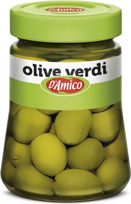 Produktbild von Olive Verdi grüne Oliven 300g - D'amico