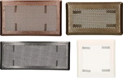Produktbild von KOTARBAU Luftgitter 16 x 16 cm Kupfer - Antik Kamingitter Ofengitter Lüftungsgitter Warmluftgitter Kaltluftgitter Kachelofengitter Kamin/Ofen Zubehör