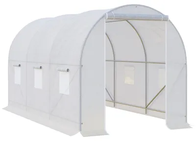 Produktbild von Gewächshaus 350X200X200Cm Foliengewächshaus, Treibhaus, Pflanzenhaus, Folien, Für Garten