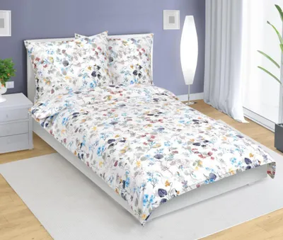 Obrázek produktu pro Povlečení bavlněné - Modrá - 140x200, 70x90