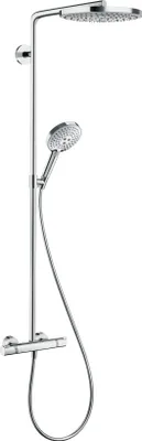 Produktbild von Hansgrohe Showerpipe Raindance Select Chrom mit Kopfbrause Raindance S 240 2jet