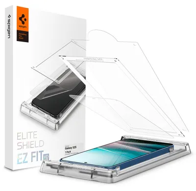 Productafbeelding van Spigen EliteShield EZ Fit, Samsung, Galaxy S25, Krasbestendig, Transparant, 1 stuk